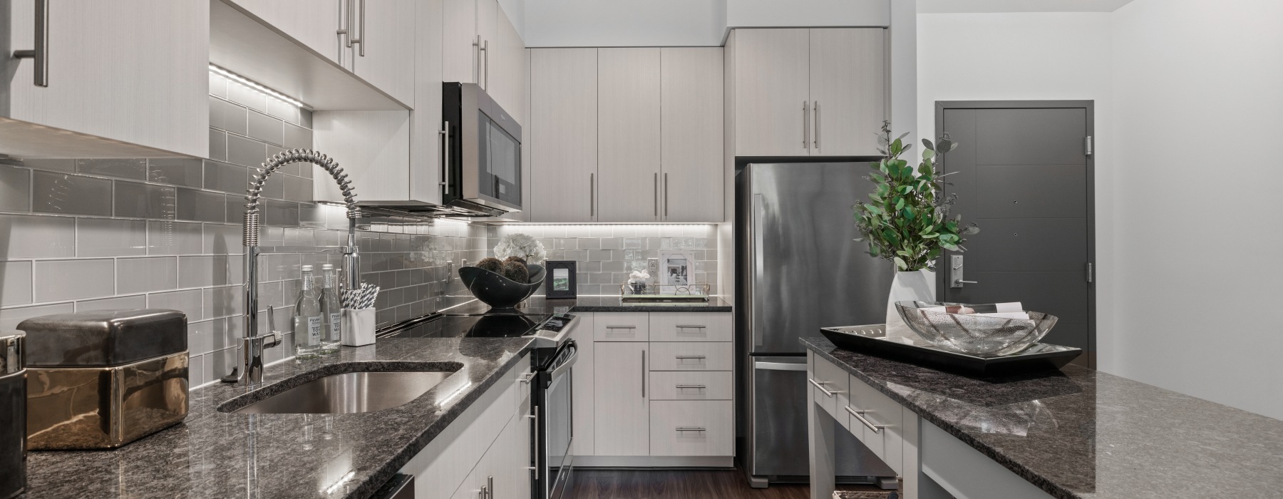 Spacious Kitchen with stainless steel appliances