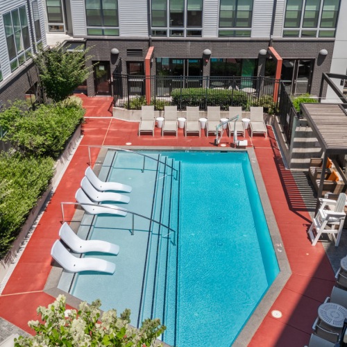 large community pool, resort style